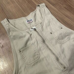 Avon style Beige Zip-Up dress 100% cotton